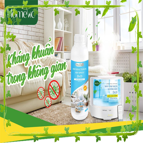 Xịt kháng khuẩn không khí Dr.D 1L