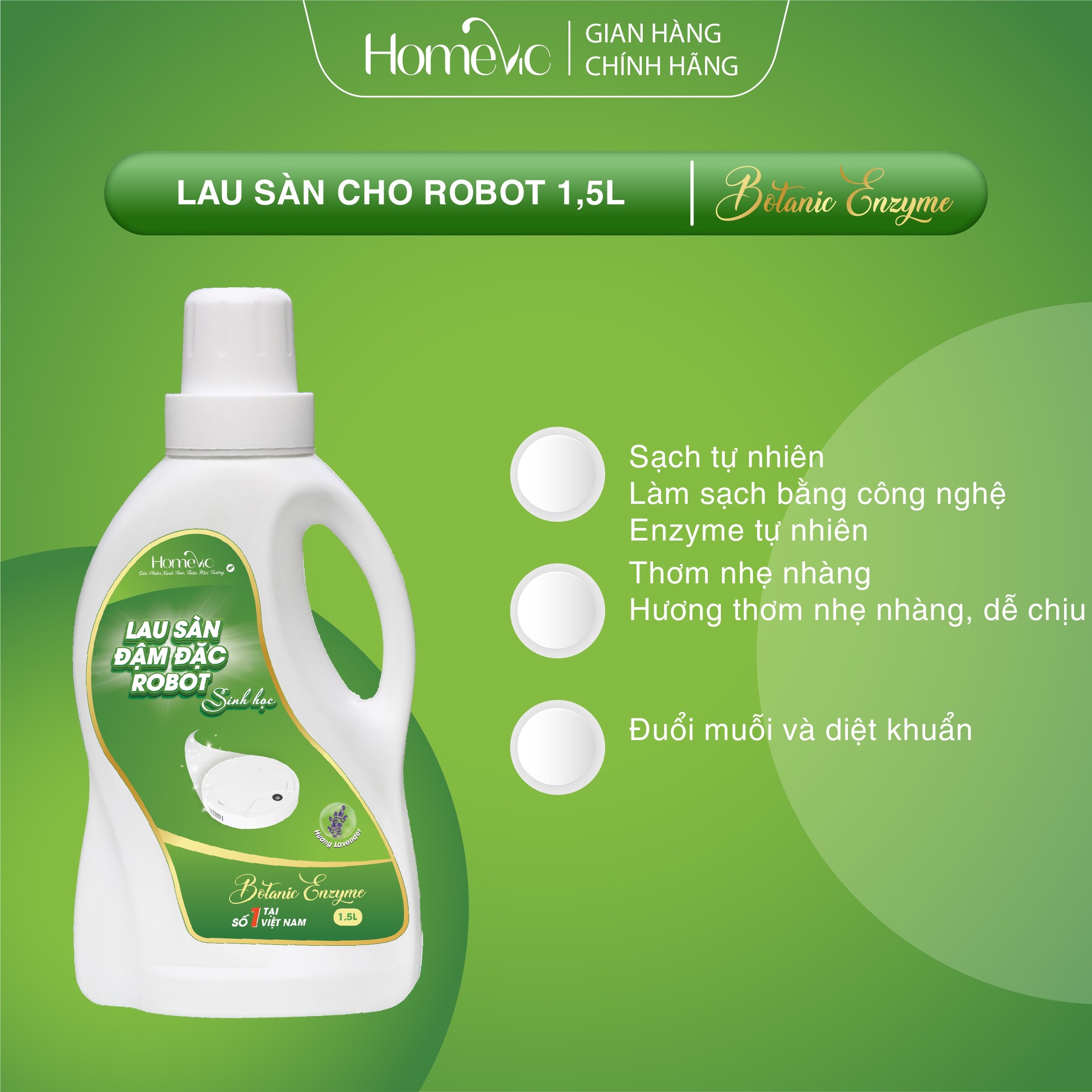 Lau sàn sinh học cho Robot tự động 1.5L