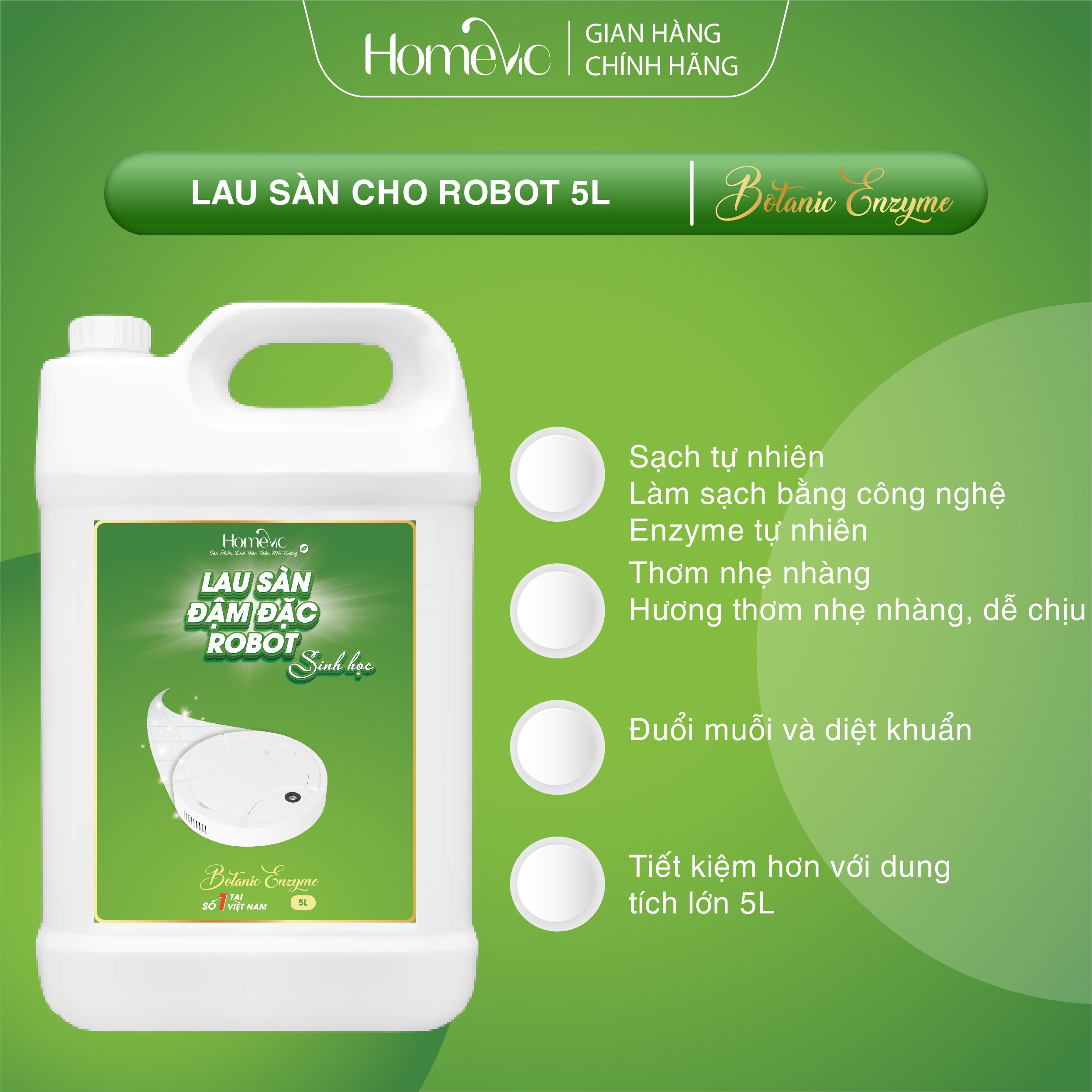 Lau sàn sinh học cho Robot tự động 5L